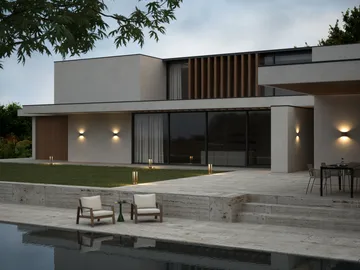 Mirage outdoor λάμπα switch tune - Rust, 12x48 cm - Light-Point