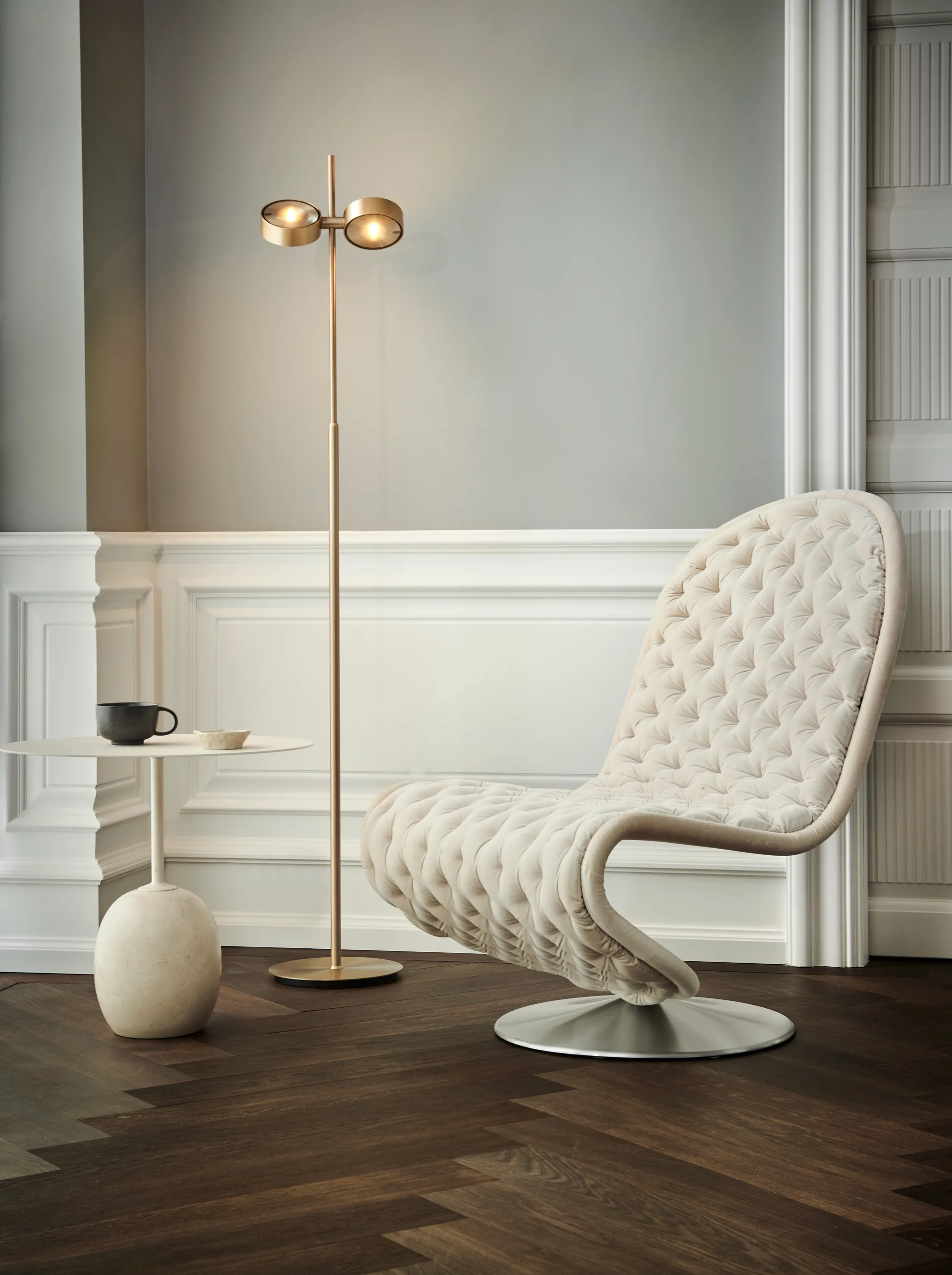 Orbit επιδαπέδιο φωτιστικό, Brass Light-Point