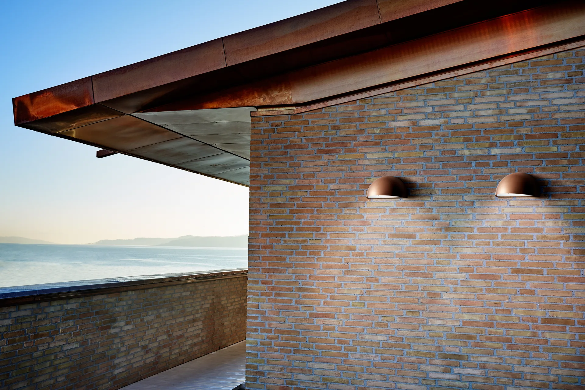 Επιτοίχιο φωτιστικό, Rørhat, Copper raw, LED Light-Point
