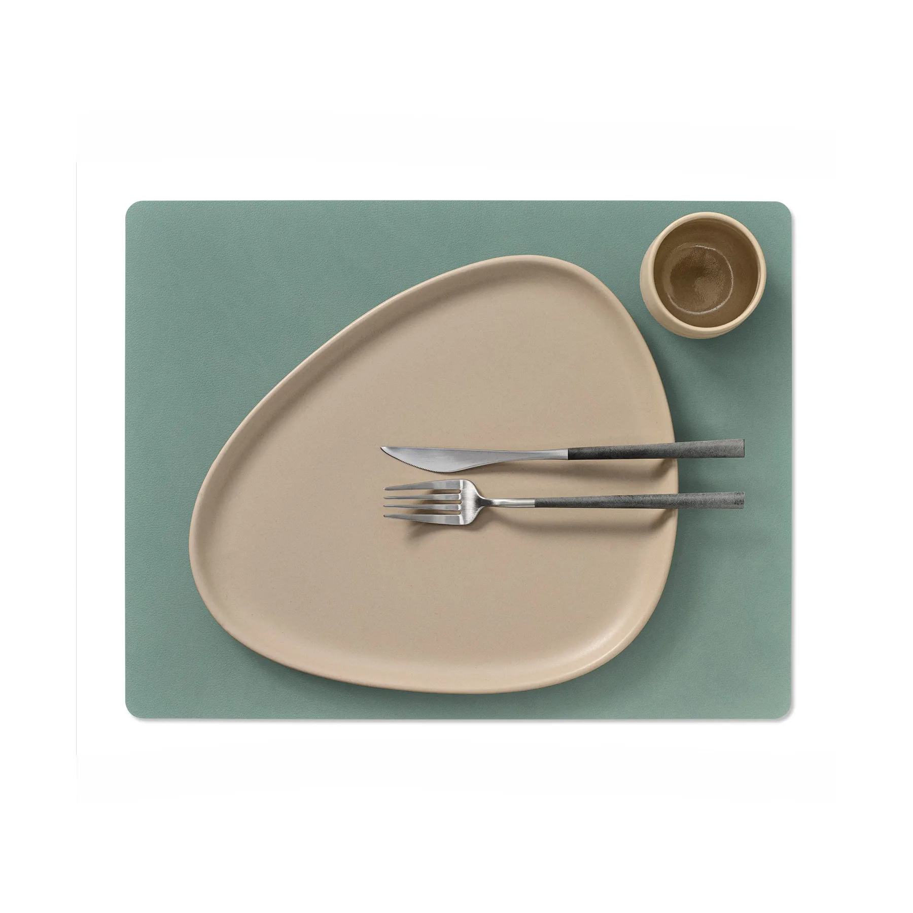 Cloud-Nupo σουπλά διπλής όψης τετράγωνο , ανθρακίτης-παστέλ πράσινο LIND DNA