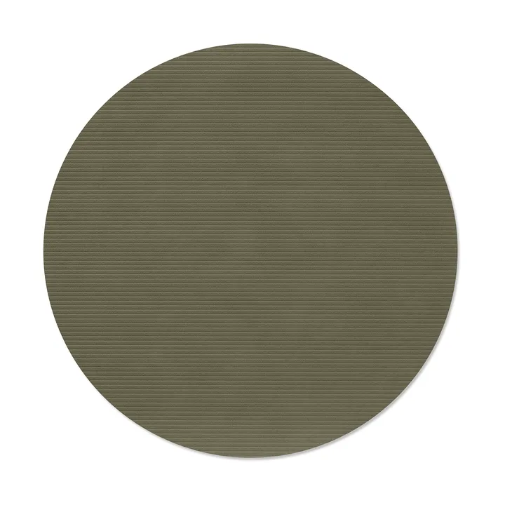 Corduroy σουπλα τραπεζιού - Army green, circle, L - LIND DNA