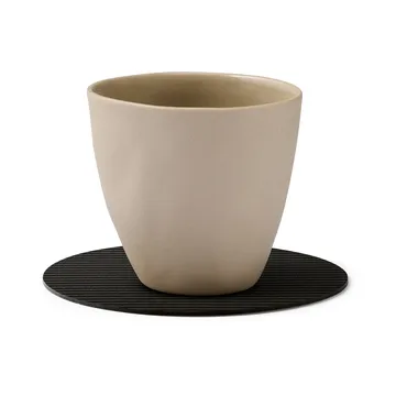 Corduroy σουβέρ ποτηριών - Black ink, circle - LIND DNA