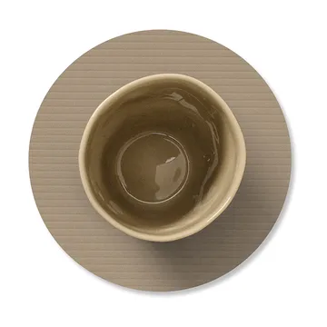 Corduroy σουβέρ ποτηριών - Clay brown, circle - LIND DNA