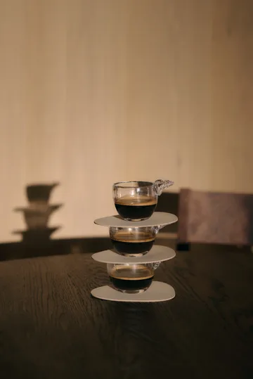 Corduroy σουβέρ curve - Pure white - LIND DNA