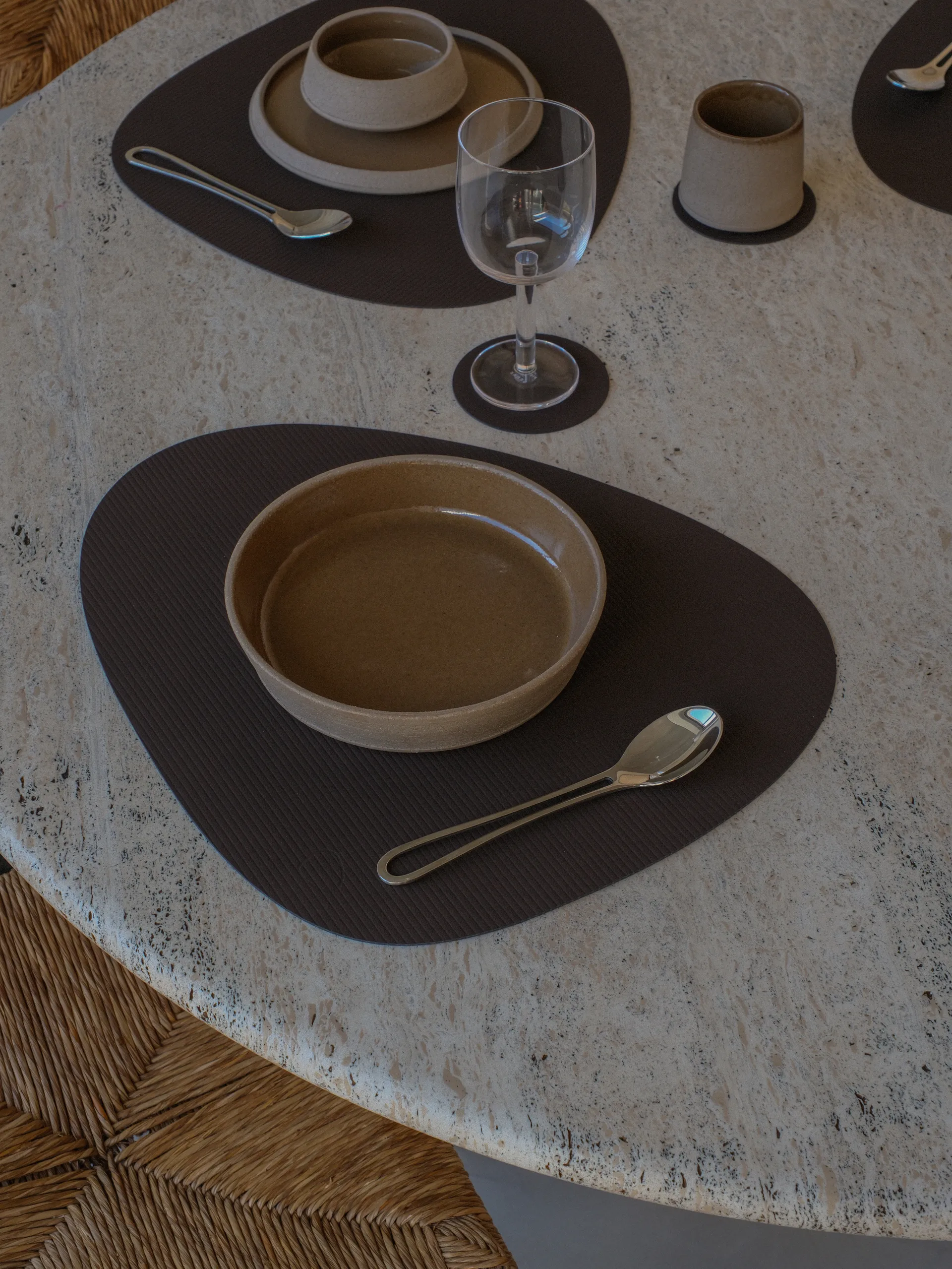 Corduroy σουβέρ ποτηριών, Hazel, circle LIND DNA