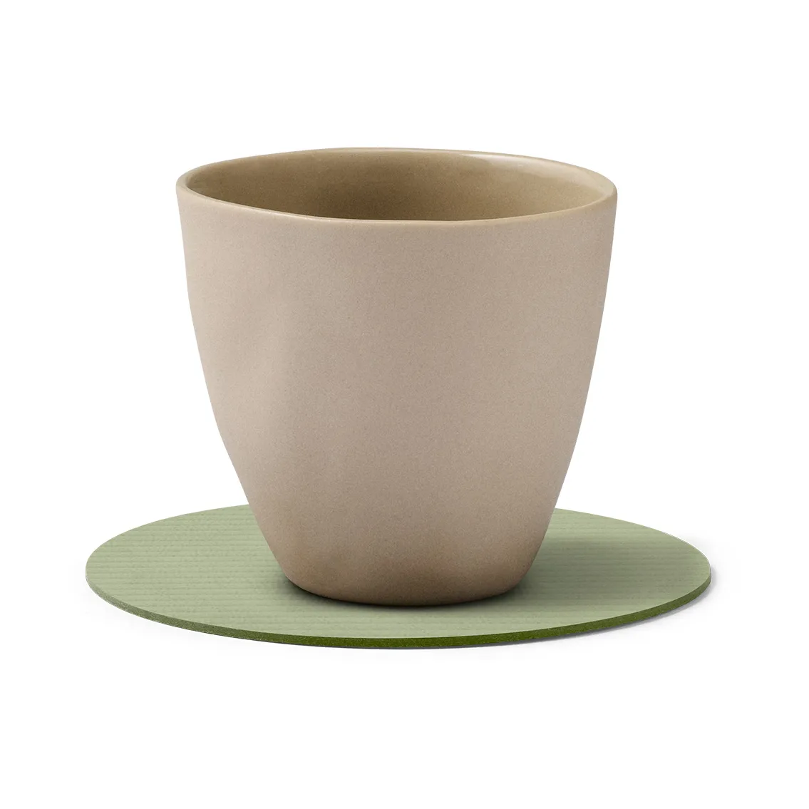 Corduroy σουβέρ ποτηριών, Olive green, circle LIND DNA