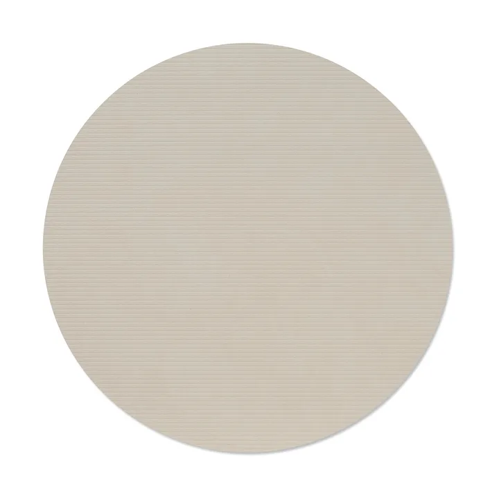Corduroy σουπλα τραπεζιού - Oyster white, circle, L - LIND DNA