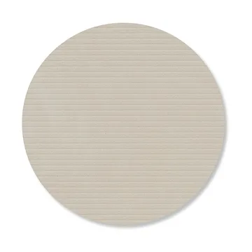 Corduroy σουβέρ ποτηριών - Oyster white, circle - LIND DNA
