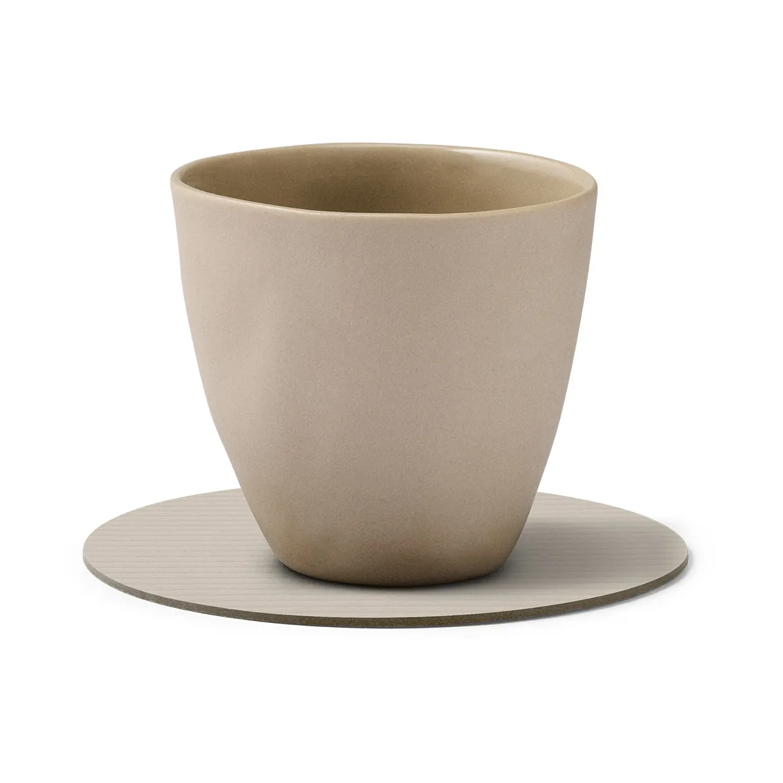 Corduroy σουβέρ ποτηριών, Oyster white, circle LIND DNA