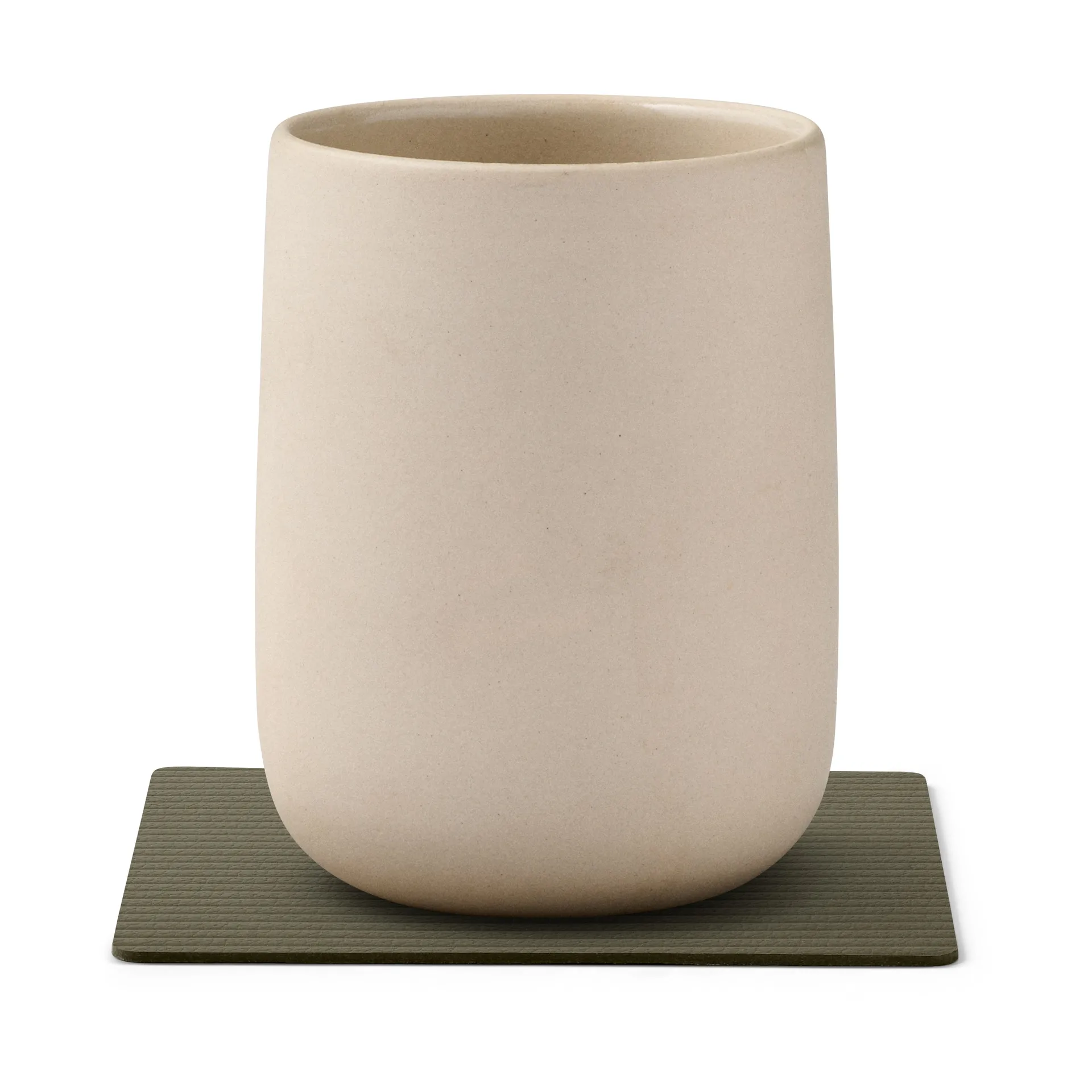 Corduroy σουβέρ square, Army Green LIND DNA