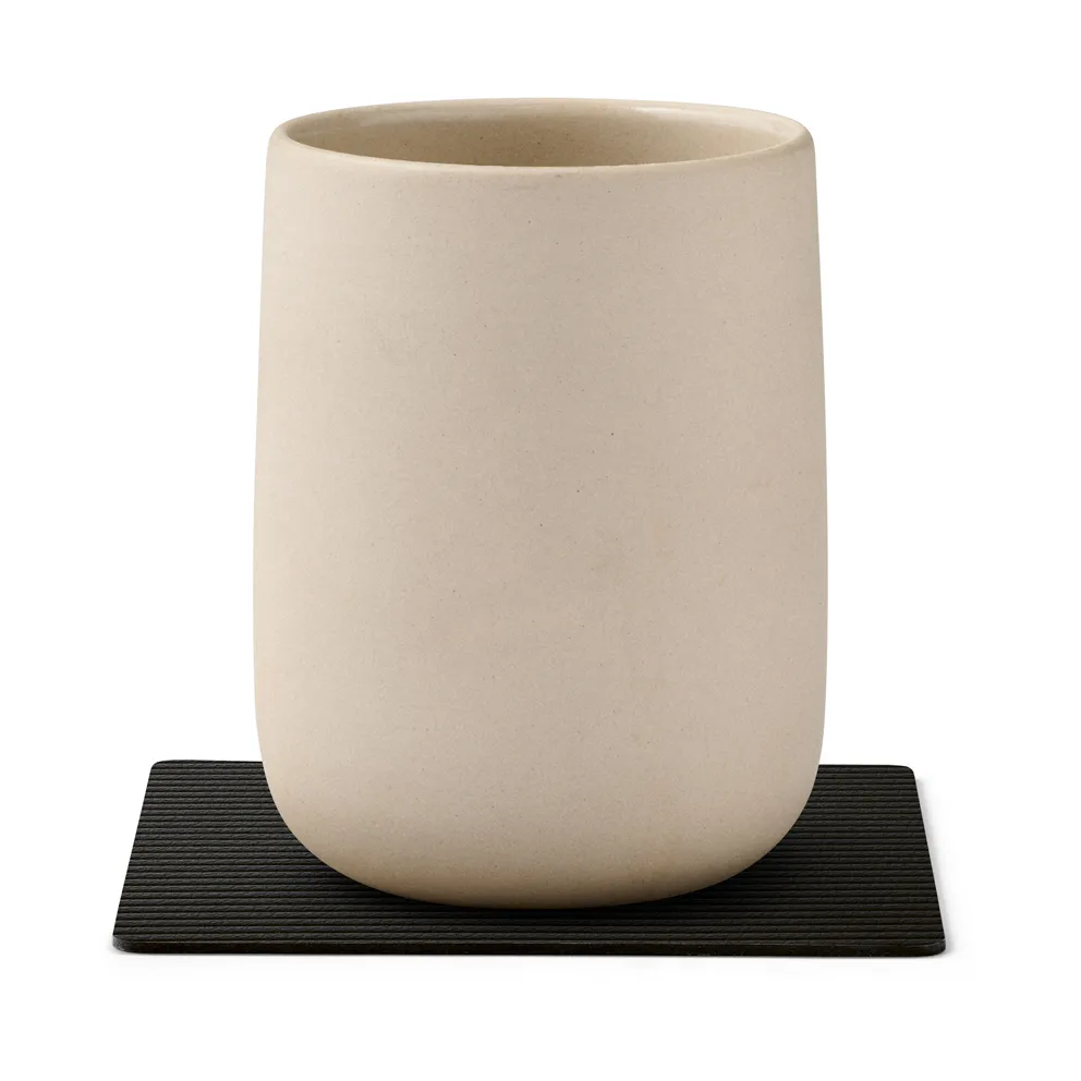 Corduroy σουβέρ square, Black ink LIND DNA