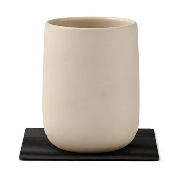 Corduroy σουβέρ square - Black ink - LIND DNA