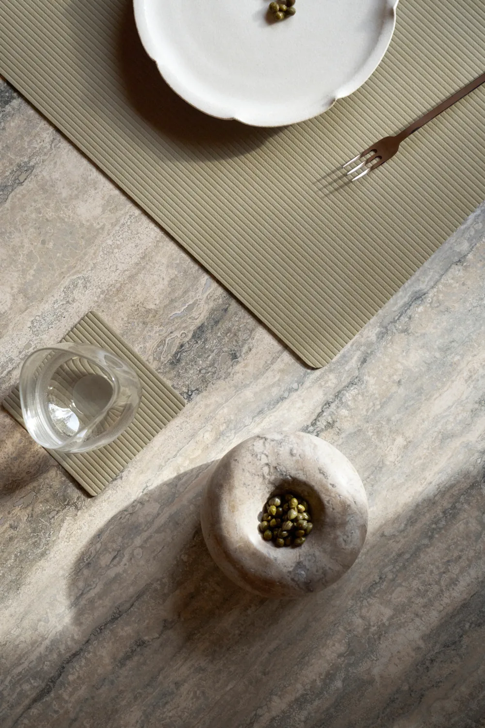 Corduroy σουβέρ square, Herbal Dust LIND DNA