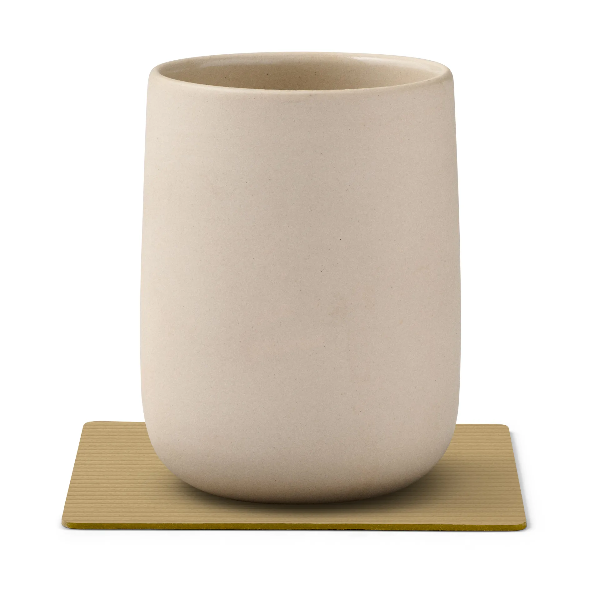 Corduroy σουβέρ square, Khaki LIND DNA