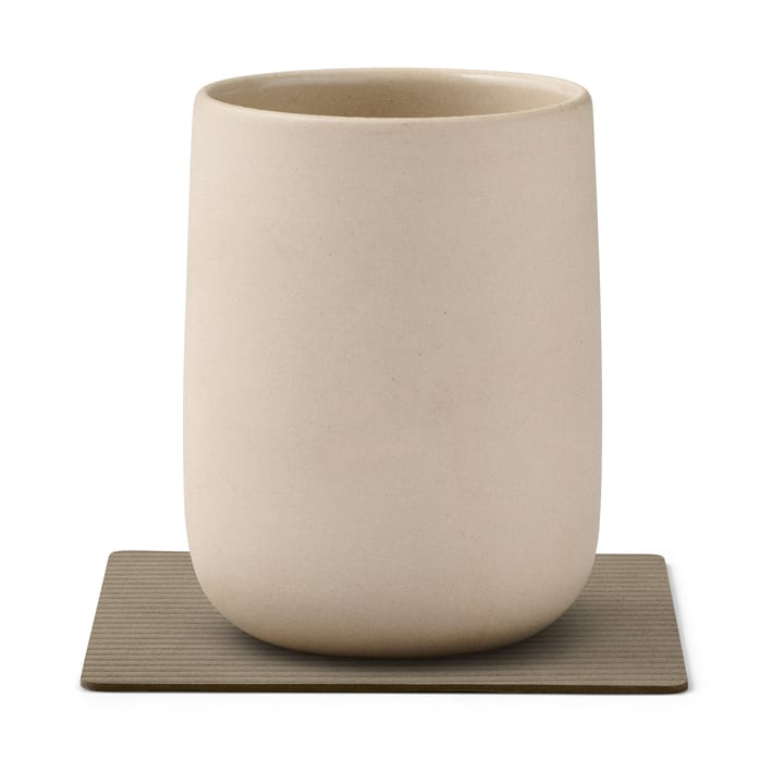 Corduroy σουβέρ square, Nomad Grey LIND DNA
