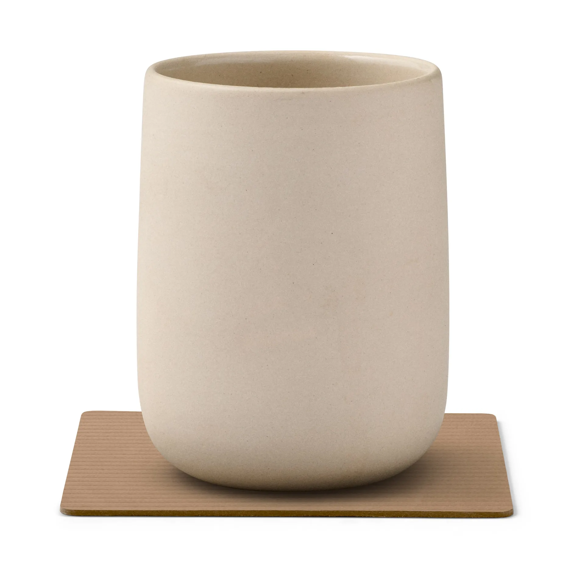 Corduroy σουβέρ square, Nougat LIND DNA