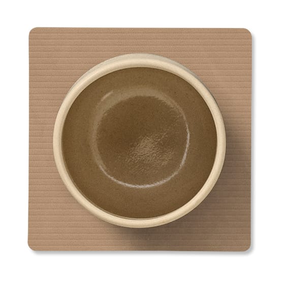 Corduroy σουβέρ square, Nougat LIND DNA