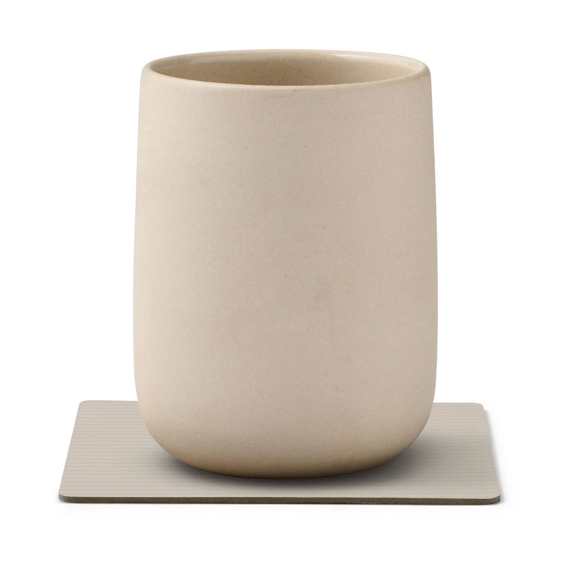 Corduroy σουβέρ square, Oyster White LIND DNA