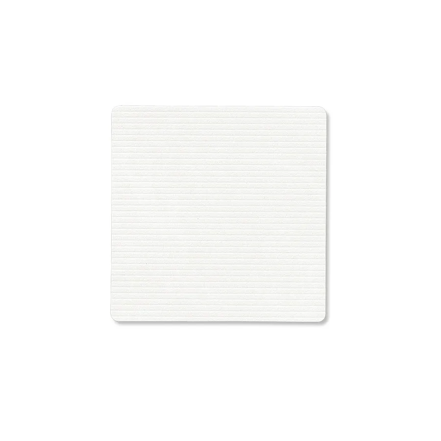 Corduroy σουβέρ square, Pure white LIND DNA