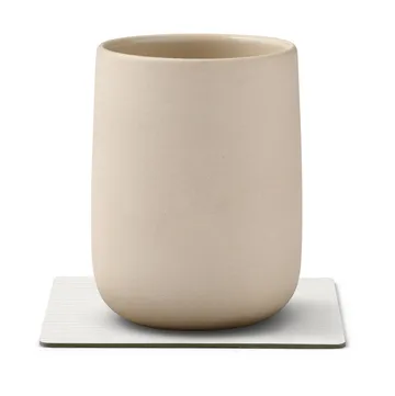 Corduroy σουβέρ square - Pure white - LIND DNA