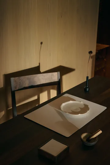 Corduroy σουβέρ square - Pure white - LIND DNA