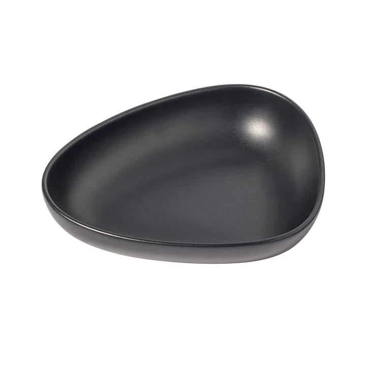 Curve βαθύ πιάτο ψευδοπορσελάνης 19x22 cm - μαύρο - LIND DNA