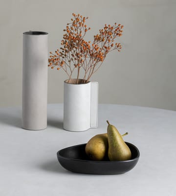 Curve βαθύ πιάτο ψευδοπορσελάνης 19x22 cm - μαύρο - LIND DNA
