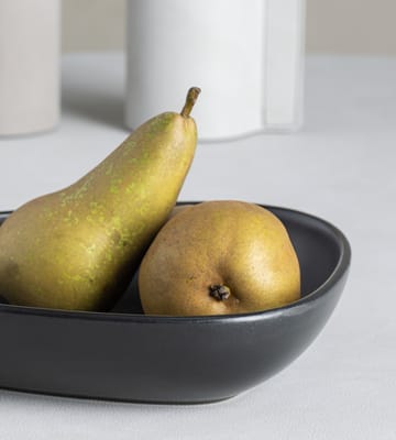 Curve βαθύ πιάτο ψευδοπορσελάνης 19x22 cm - μαύρο - LIND DNA