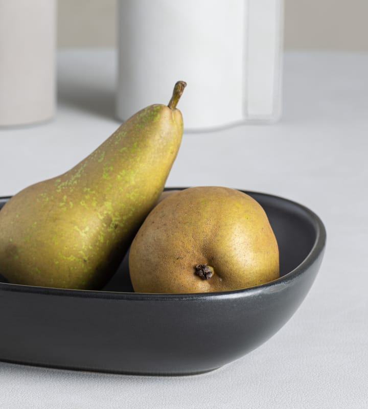 Curve βαθύ πιάτο ψευδοπορσελάνης 19x22 cm, μαύρο LIND DNA