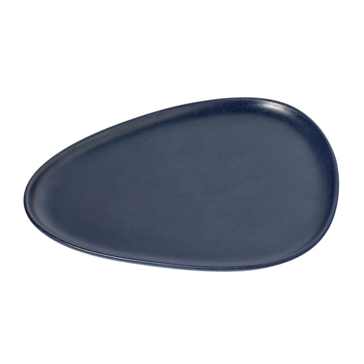 Curve πιάτο ψευδοπορσελάνης 26x30 cm - μπλε του ναυτικού - LIND DNA
