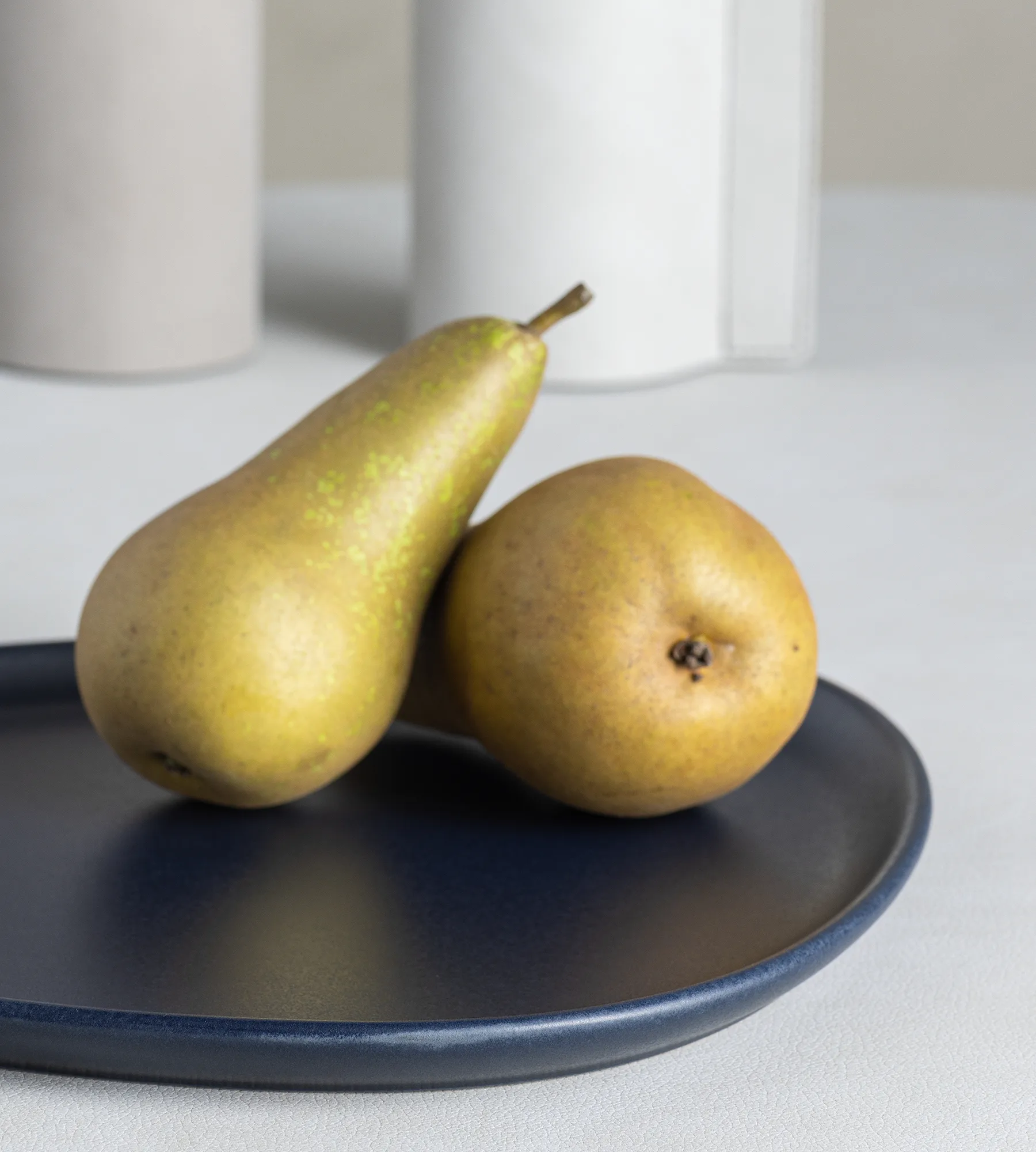 Curve πιάτο ψευδοπορσελάνης 26x30 cm, μπλε του ναυτικού LIND DNA