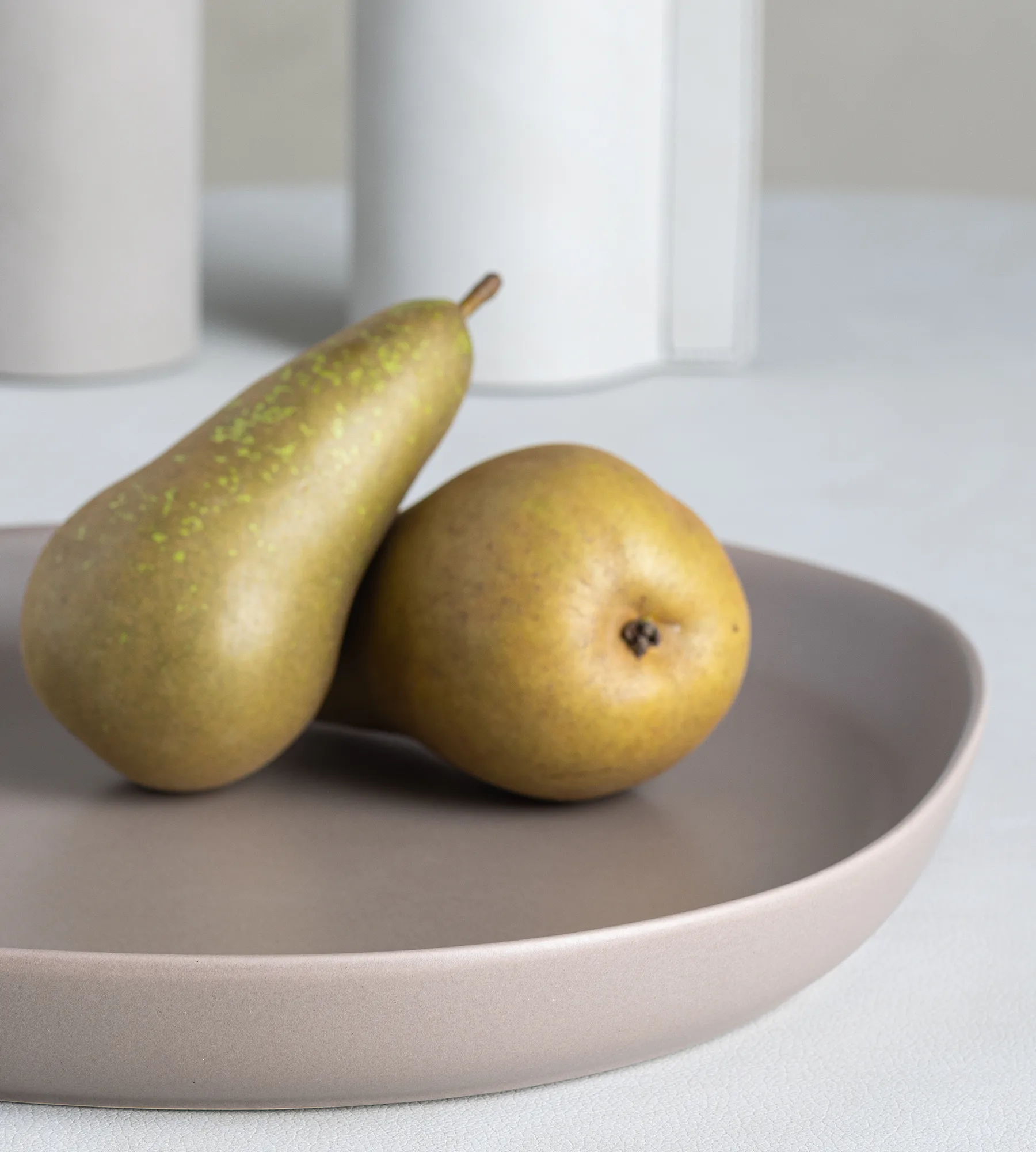 Curve μεγάλος δίσκος ψευδοπορσελάνης 30x35 cm, Θερμό Γκρι LIND DNA