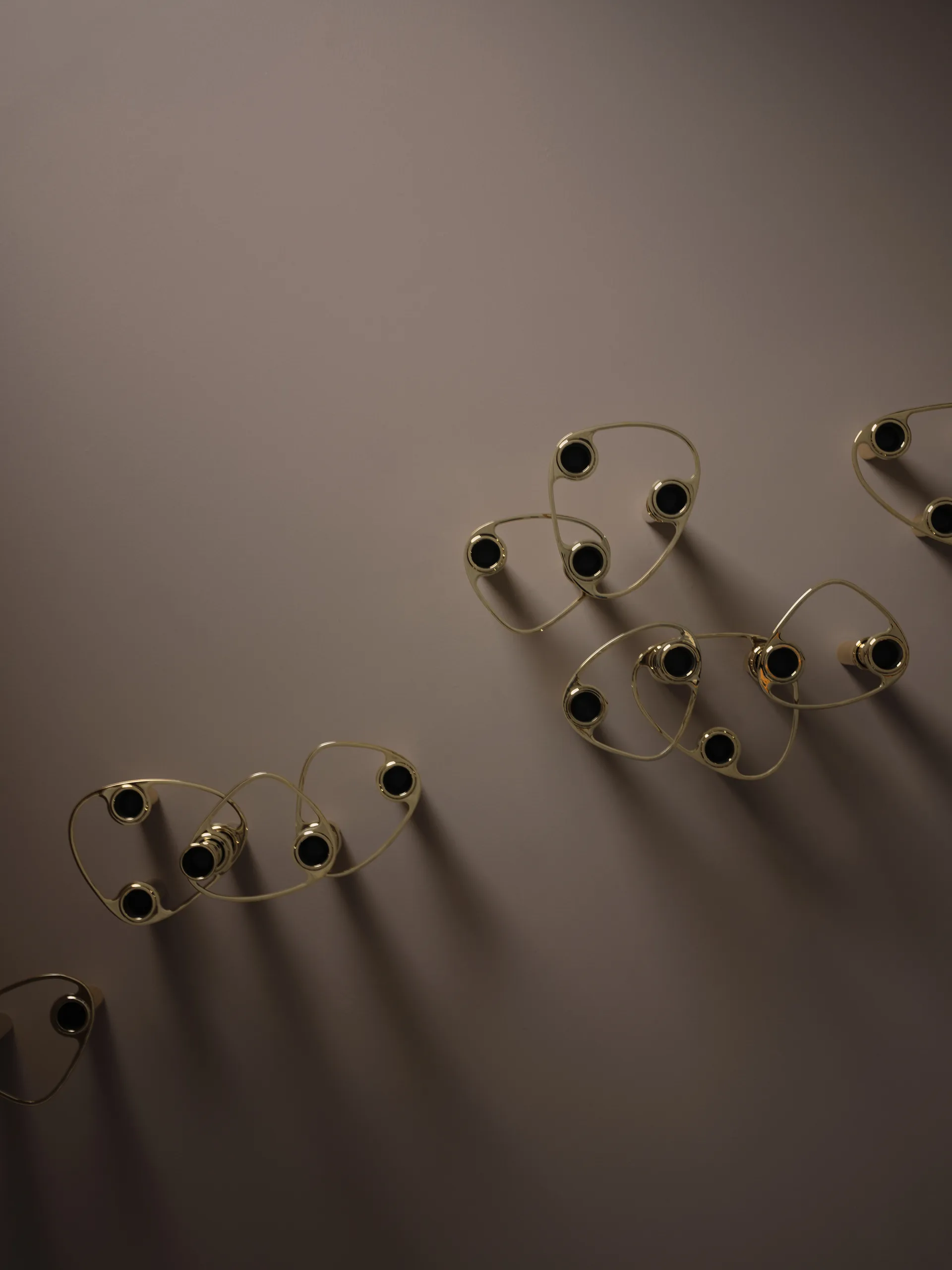 Lind Curve combinable κηροπήγια 24K επίχρυσα, Διπλό LIND DNA
