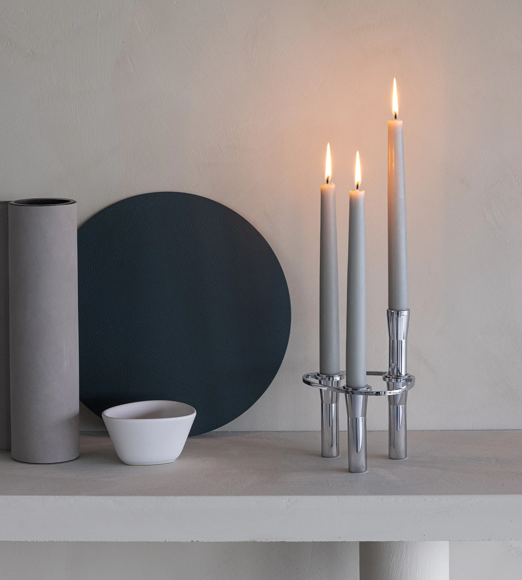 Lind Curve combinable κηροπήγια χρώμιο, Μονό LIND DNA