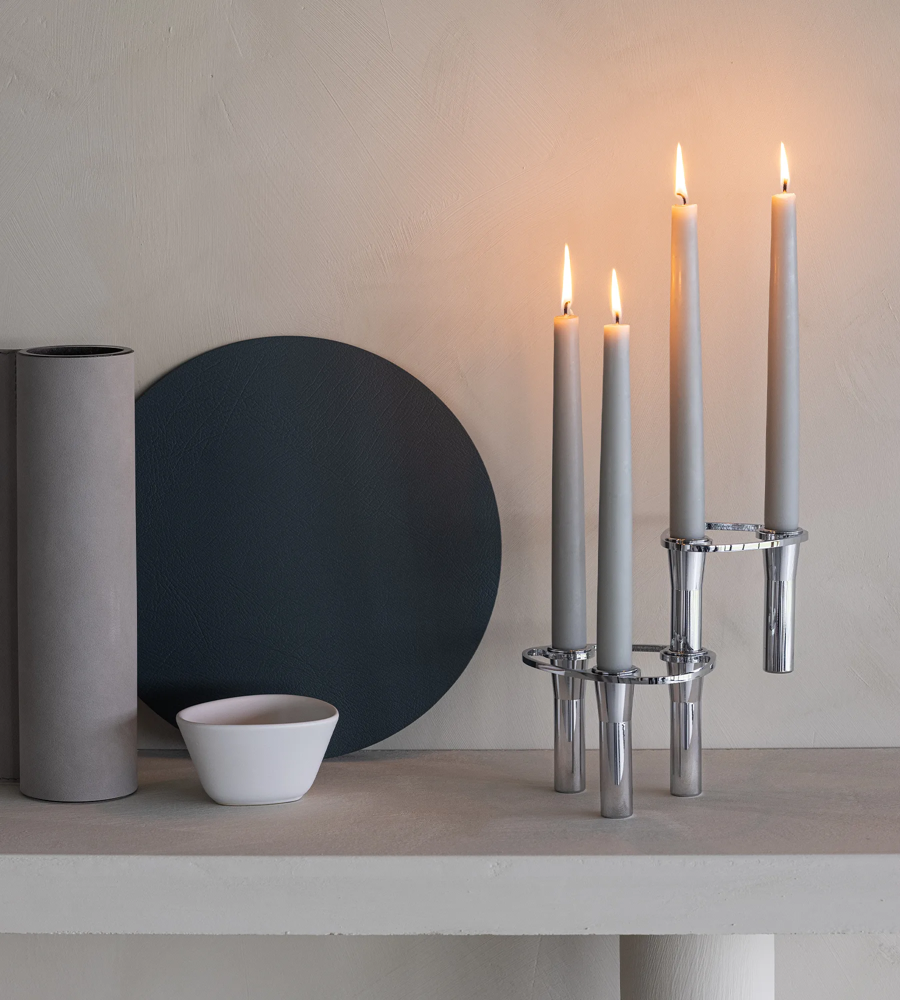 Lind Curve combinable κηροπήγια χρώμιο, Διπλό LIND DNA