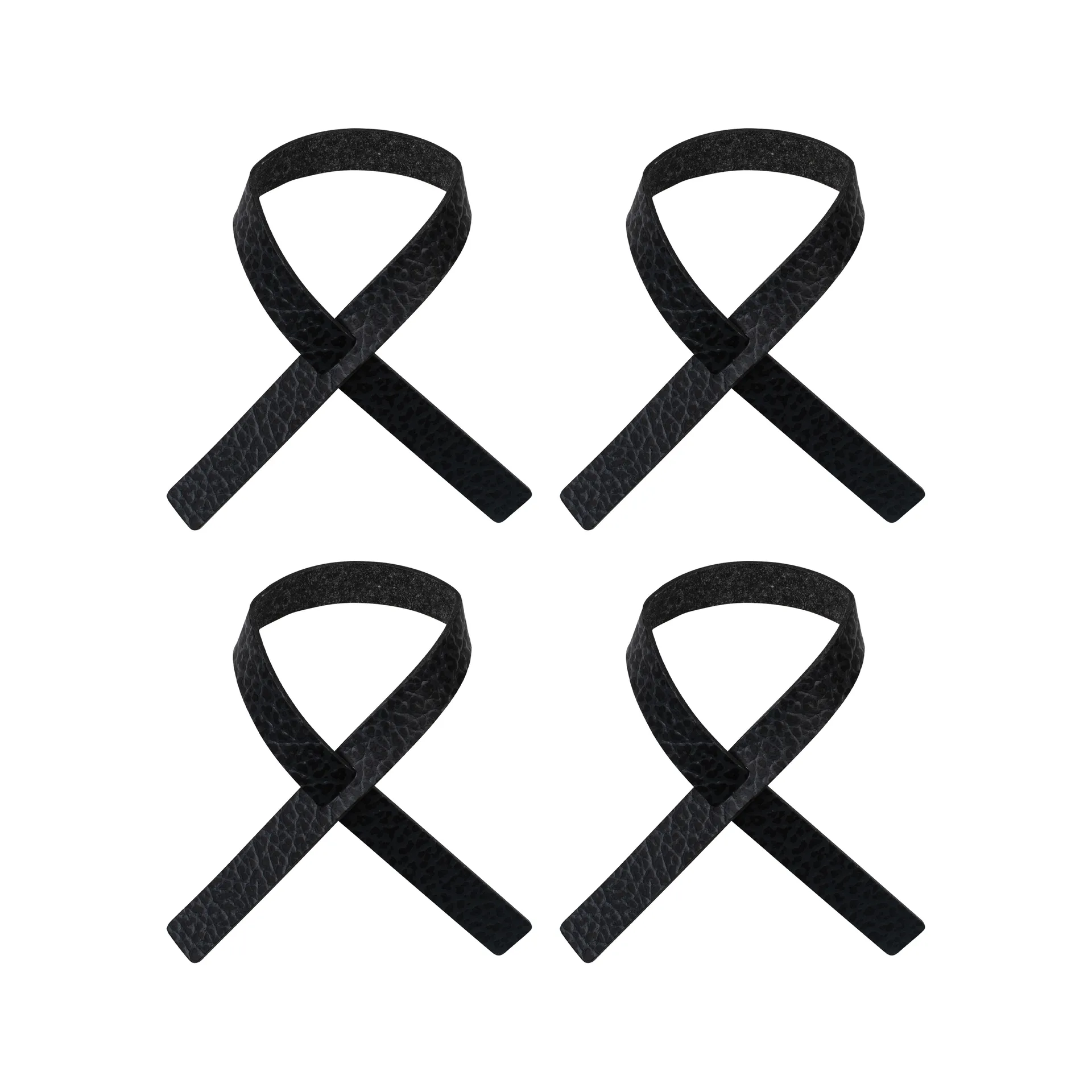 Loop κρίκος πετσέτας Συσκευασία 4 τεμαχίων, Μαύρο ανθρακίτης LIND DNA