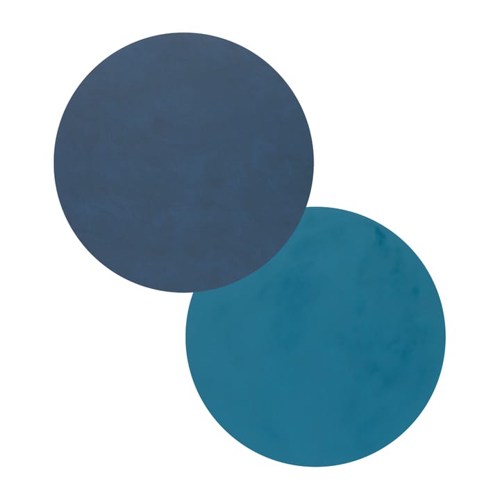 Nupo σουβέρ circle διπλής όψης 1 τεμάχιο - Μπλε τα μεσάνυχτα-π�ετρόλ - LIND DNA