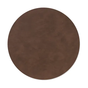 Nupo σουπλά τραπεζιού - Dark brown, circle, L - LIND DNA