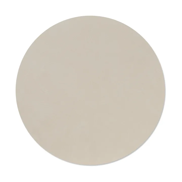 Nupo σουπλά τραπεζιού - Oyster white, circle, L - LIND DNA