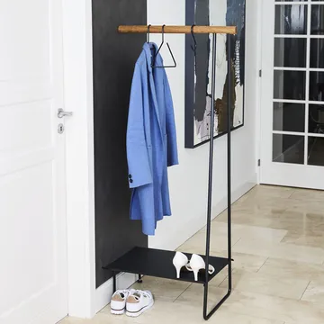 Swing κρεμάστρα - oak black, l, snöre black - LIND DNA