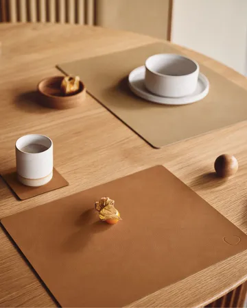 Wood Box αποθήκευση για σουβέρ - Nature-oak, circle, S - LIND DNA