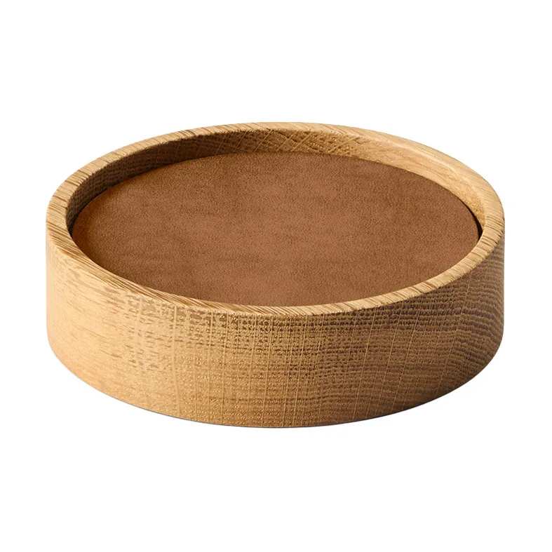 Wood Box σουβέρ set, Nature-oak, circle, S, Nupo nature, 9 delar LIND DNA