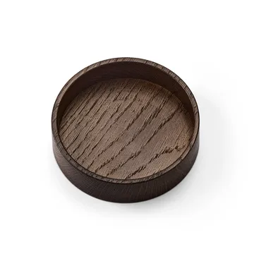 Wood Box αποθήκευση για σουβέρ - Smoked-oak, circle, S - LIND DNA