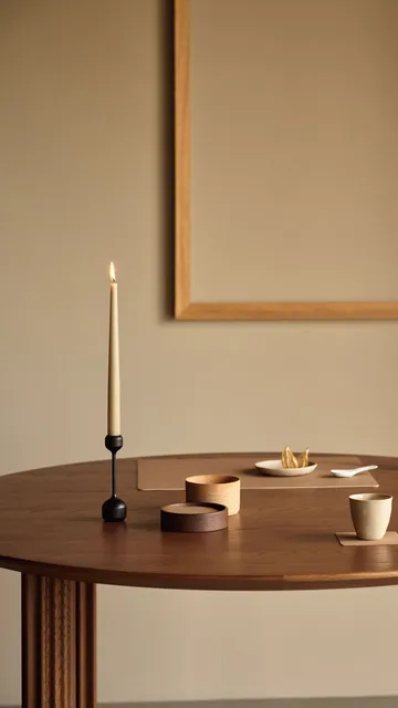 Wood Box αποθήκευση για σουβέρ - Smoked-oak, circle, S - LIND DNA