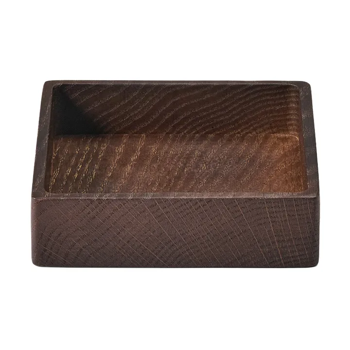 Wood Box αποθήκευση για σουβέρ - Smoked-oak, square, S - LIND DNA