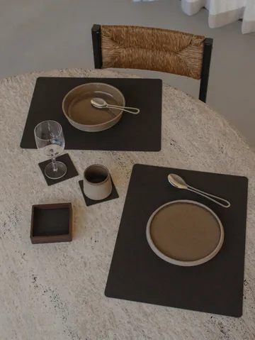 Wood Box αποθήκευση για σουβέρ - Smoked-oak, square, S - LIND DNA