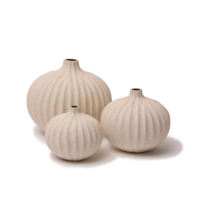 Βάζο Bari, Sand white light deep line, L Lindform