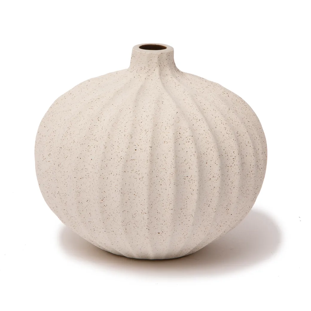 Βάζο Bari, Sand white light deep line, M Lindform