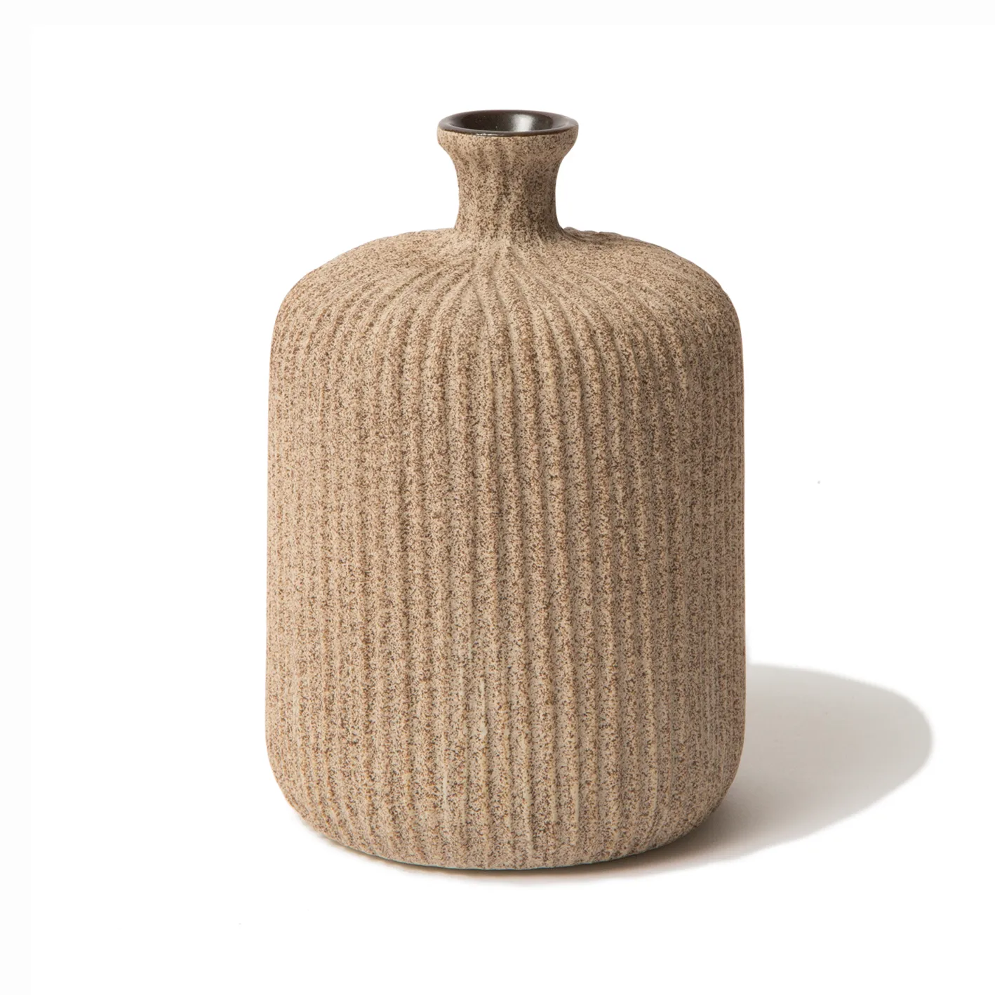Βάζο Bottle, Sand medium stripe, medium Lindform