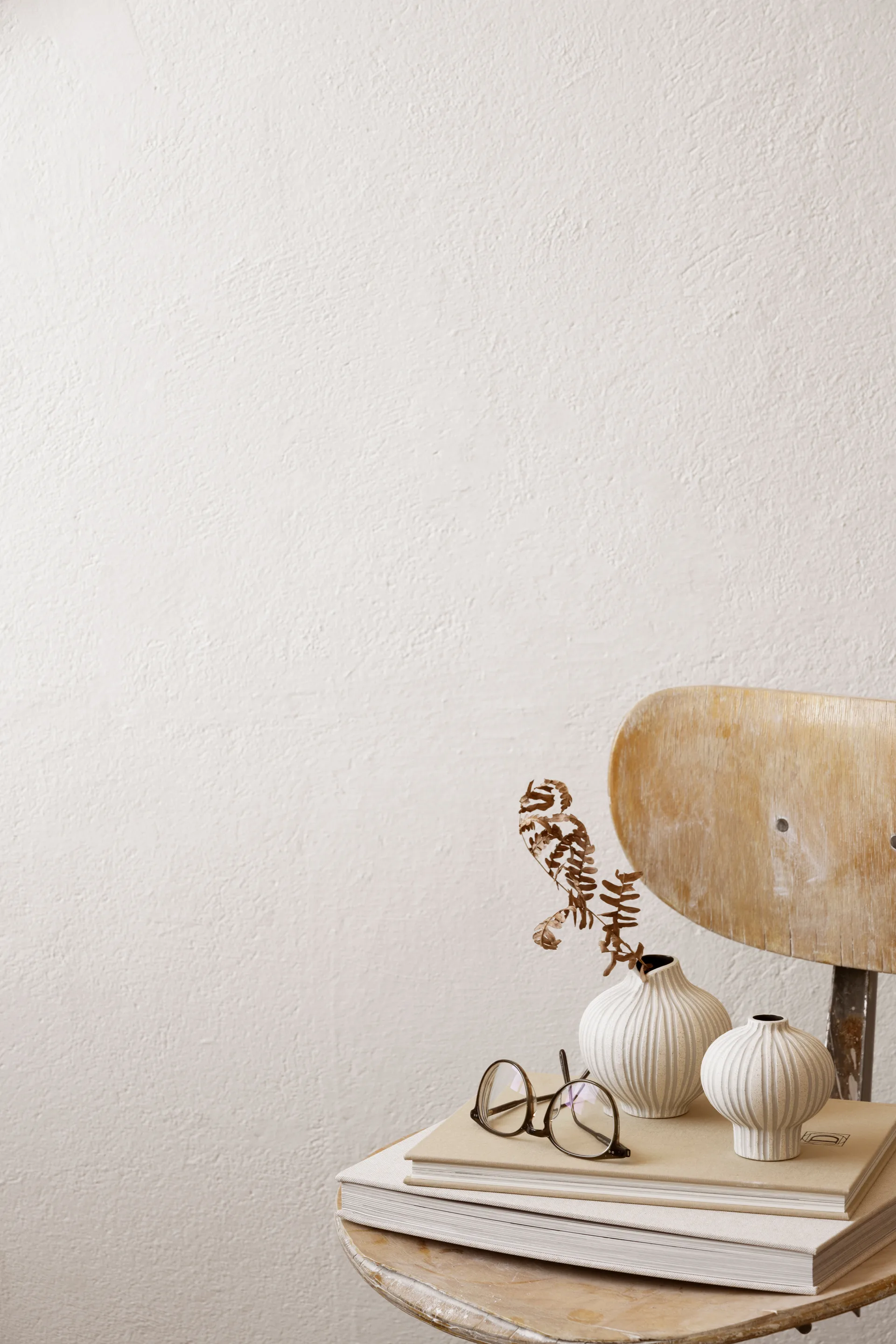 Βάζο Cecilia, Sand white stone stripe Lindform